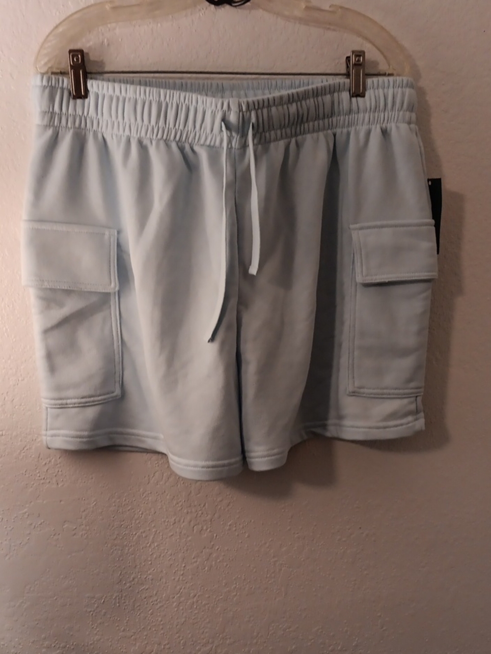 wild fable Light Blue Cargo Drawstring Sweat Shorts